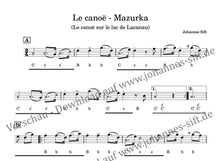 Lade das Bild in den Galerie-Viewer, Le canoë - Mazurka (Griffschrift)